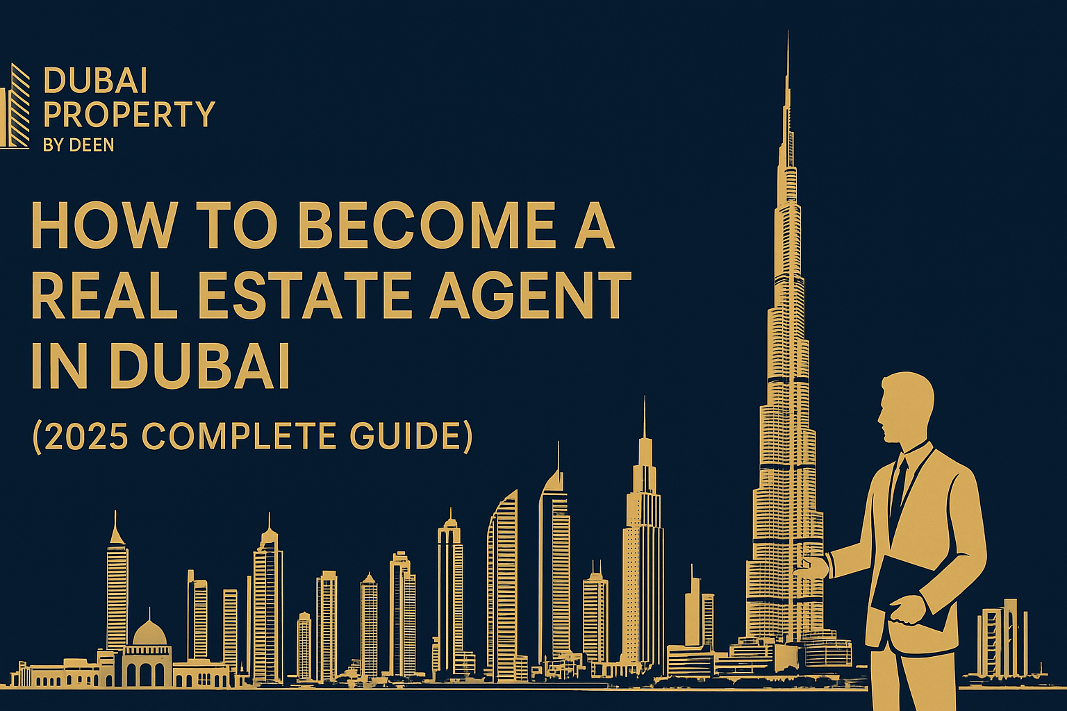 You are currently viewing How to Become a Real Estate Agent in Dubai (2025 Guide) – Steps, Costs & Requirements
