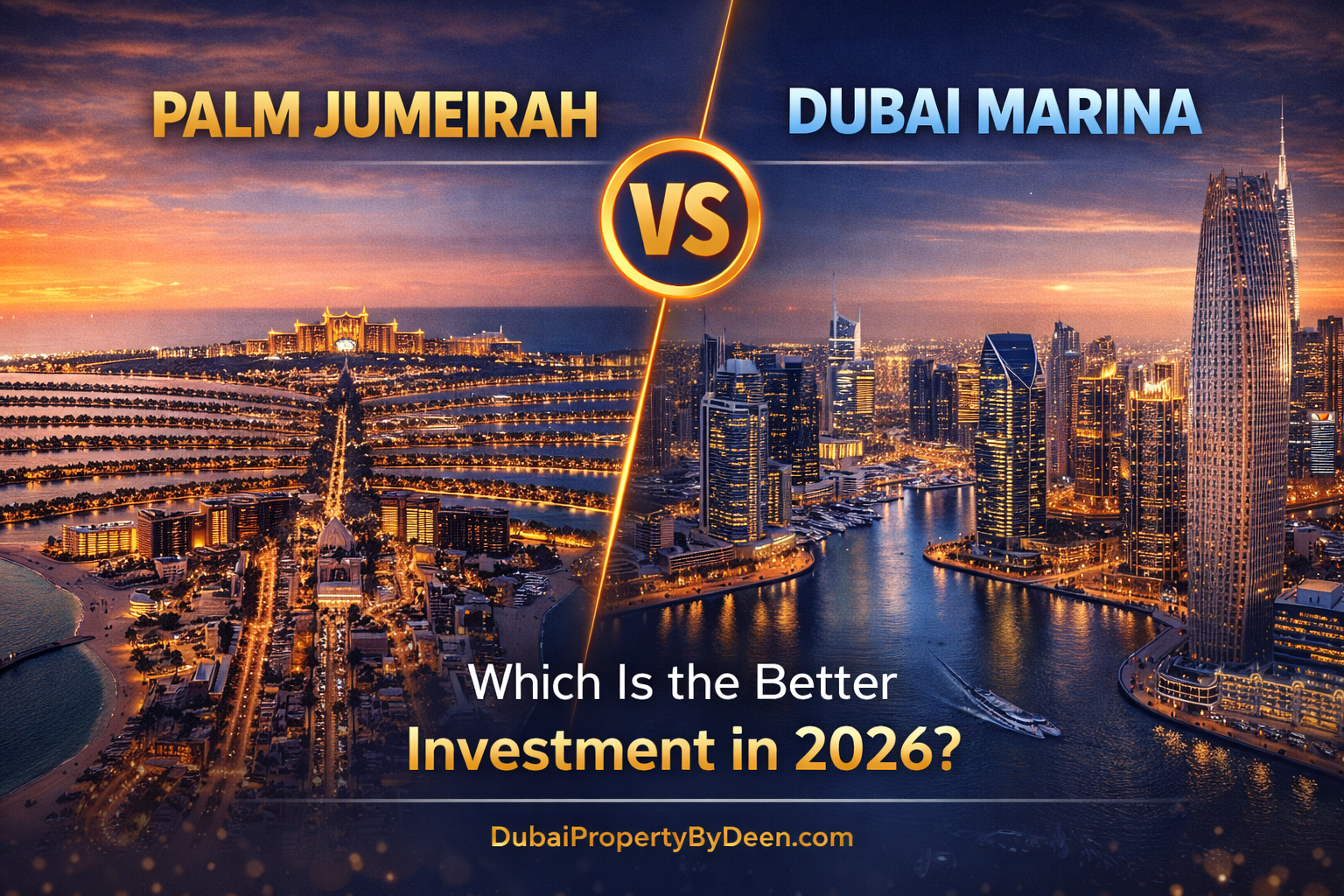 You are currently viewing Palm Jumeirah vs Dubai Marina: Best Dubai Property Investment in 2026?